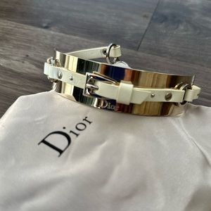 Dior Jewelry | I Love Dior-J' Adore Diorlogo White Leathersilver